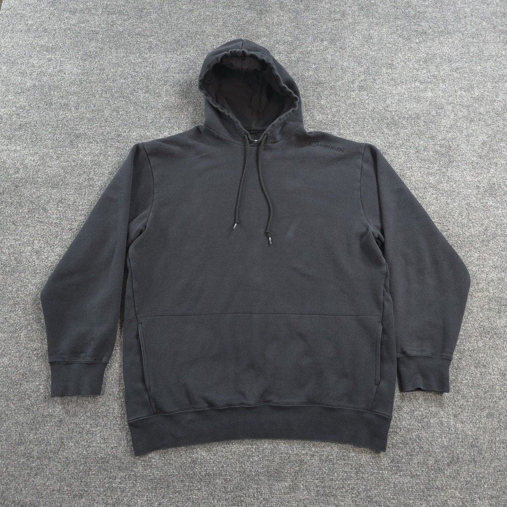 Origin Hoodie Mens 2XL Black 100 Kilo Fleece Pullover Made In USA Heavyweight